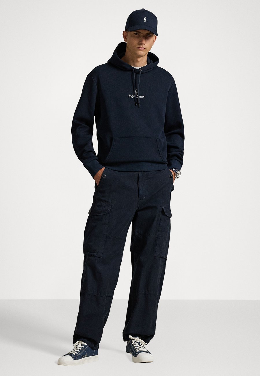 Толстовка Polo Ralph Lauren LOGO DOUBLE-KNIT HOODIE, Aviator Navy/Dark Blue — фото 2