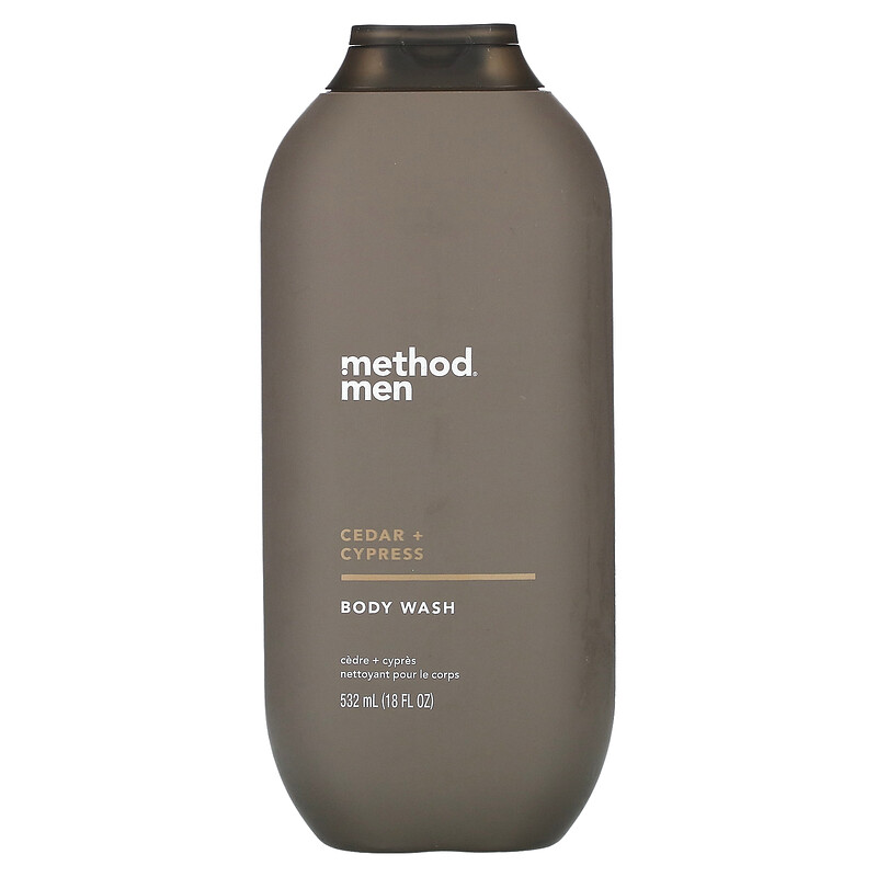 

Method, Для мужчин, гель для душа, кедр и кипарис, 532 мл (18 жидк. унц.)