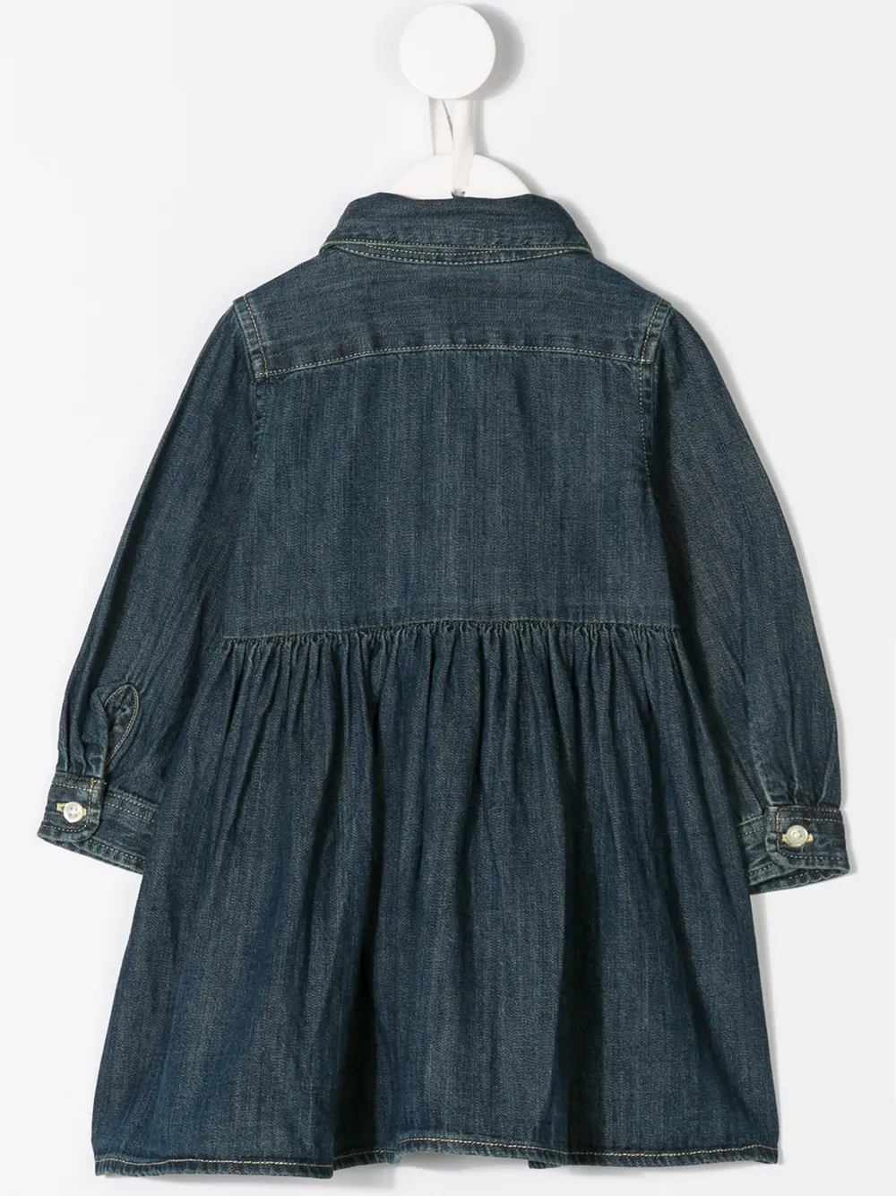 Комплект из джинсовой рубашки и панталон POLO RALPH LAUREN KIDS, синий — фото 2