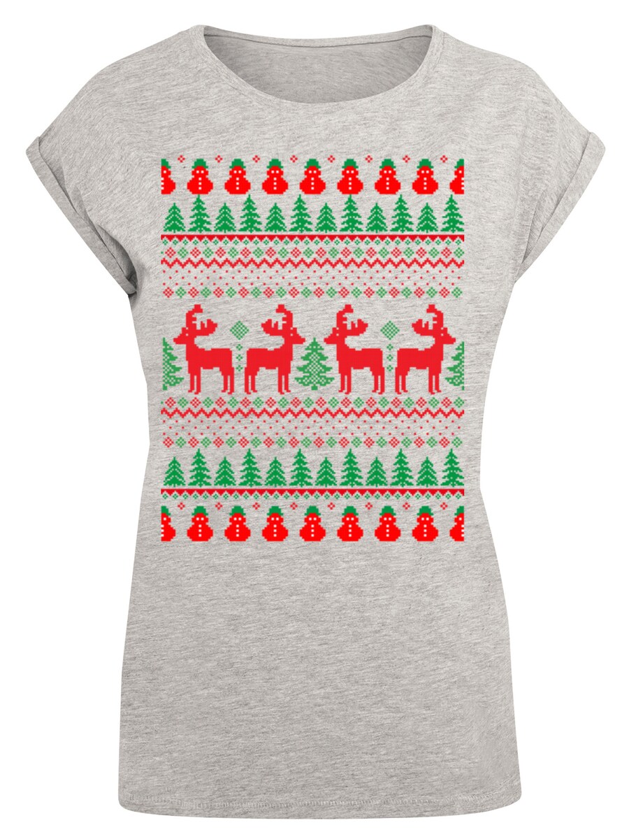

Рубашка F4NT4STIC Christmas Reindeers, серый
