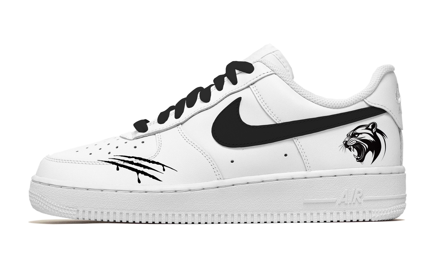 

Nike Кроссовки Air Force 1 Fantasia, Black Panther Abrasion Resistant Low top Skateboard Shoes Men's Black