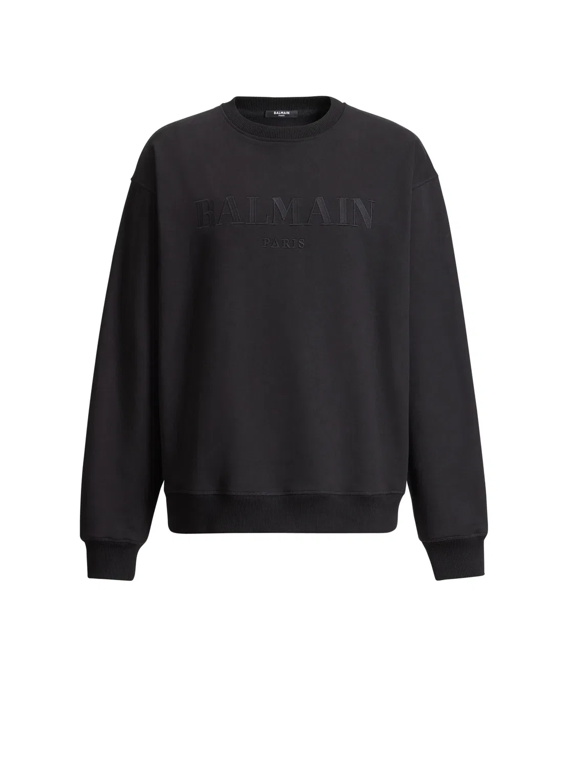 Вышитая винтажная толстовка Balmain, черный