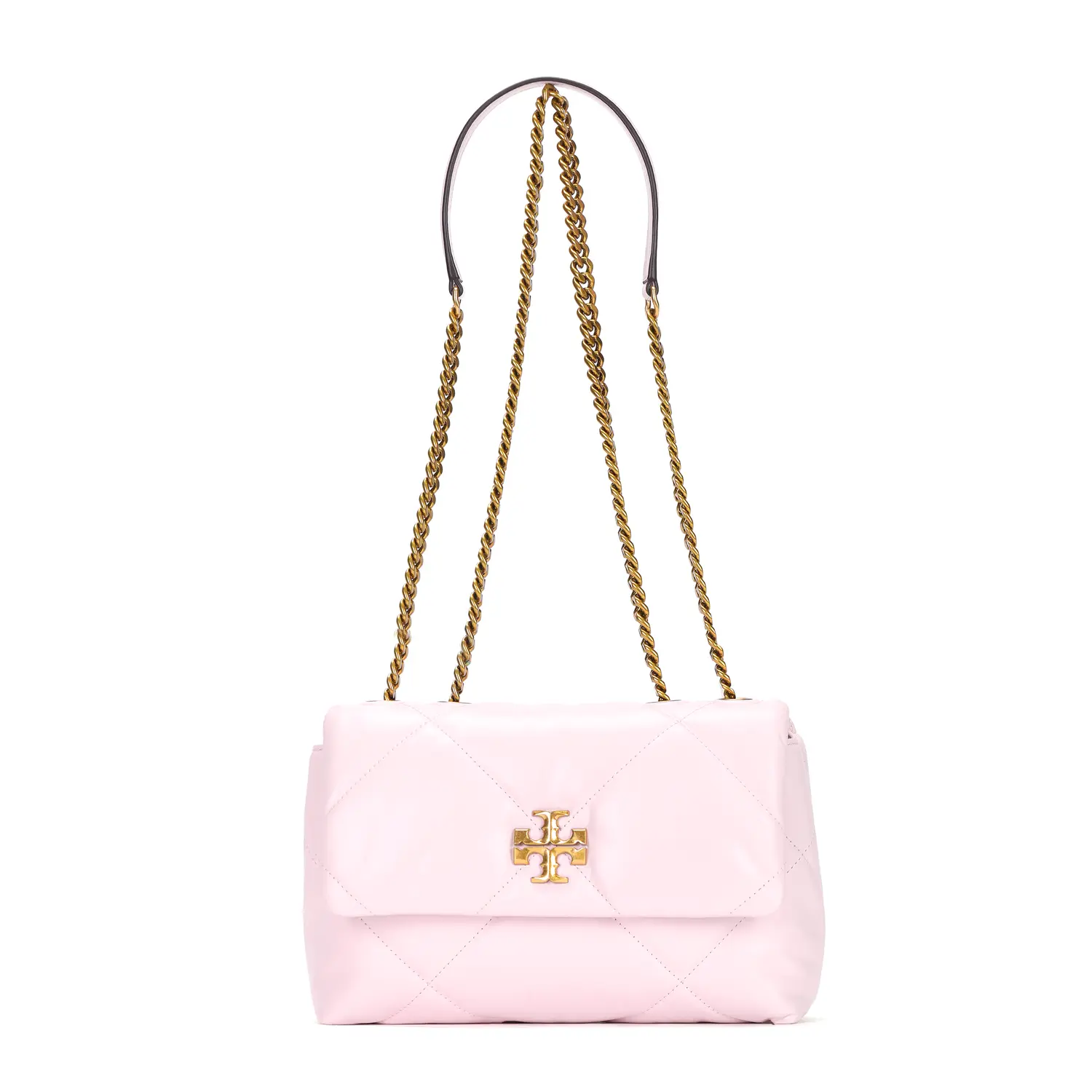 

Кира Смол Даймонд Квилт Трансформируемая Сумка Через Плечо Роуз Солт TORY BURCH, Розовый