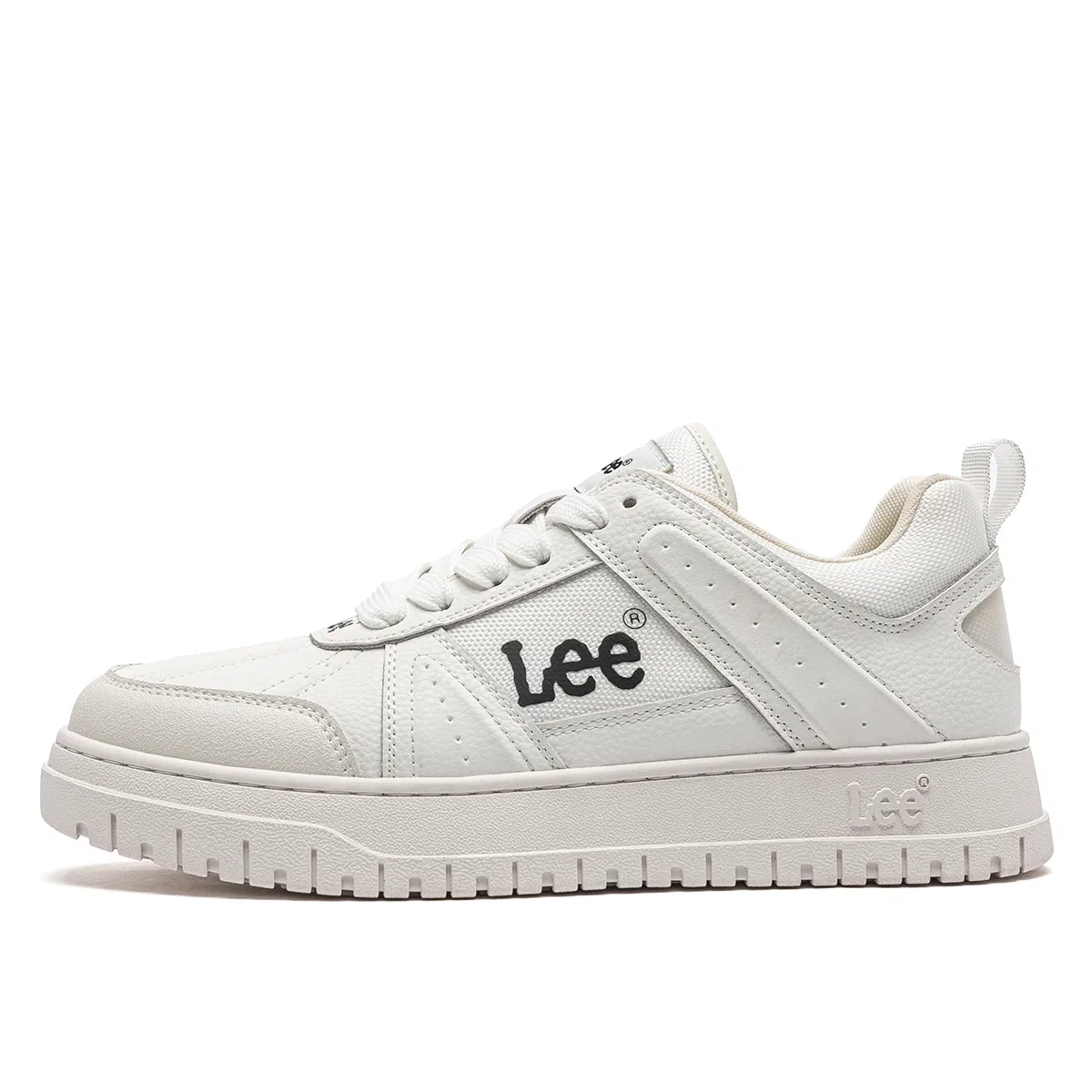 Кроссовки кожаные Lee White