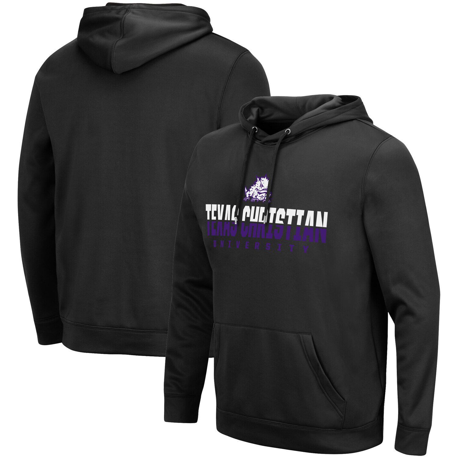 

Мужской черный пуловер с капюшоном TCU Horned Frogs Lantern Colosseum