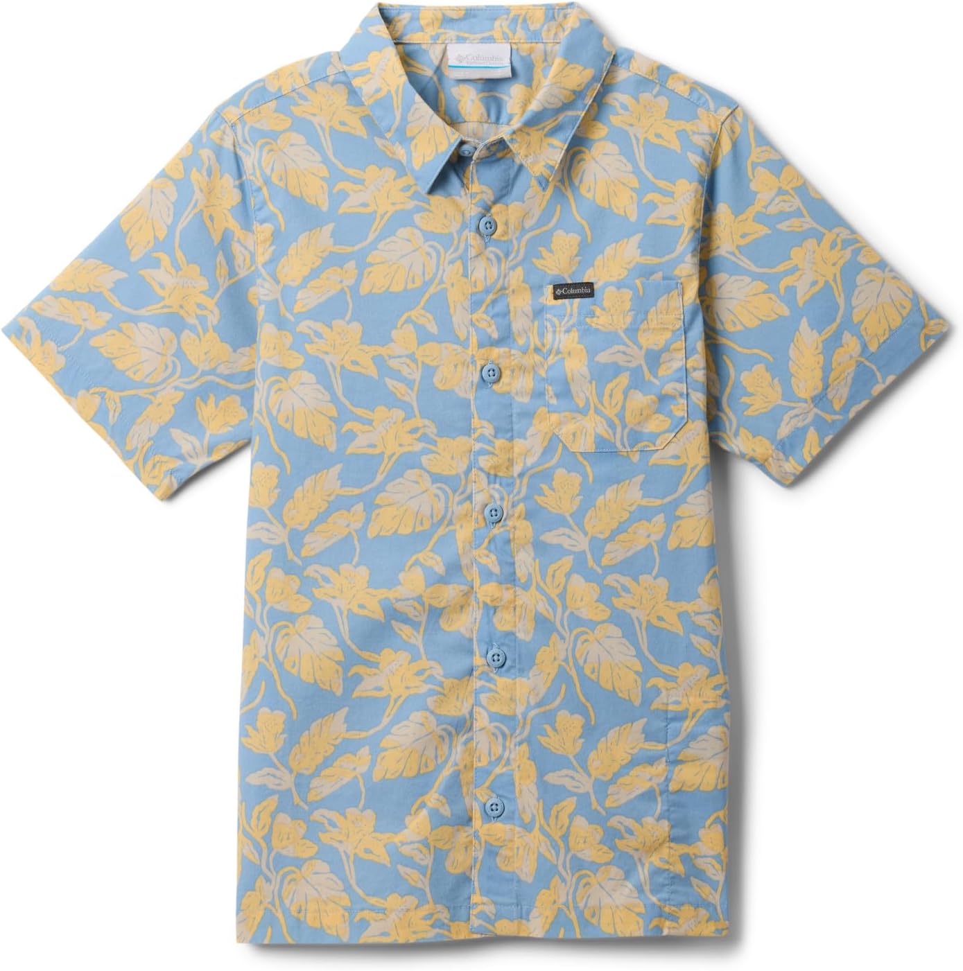 

Columbia Boys Rapid Rivers Printed Short Sleeve Shirt, Ripple Blue Vined