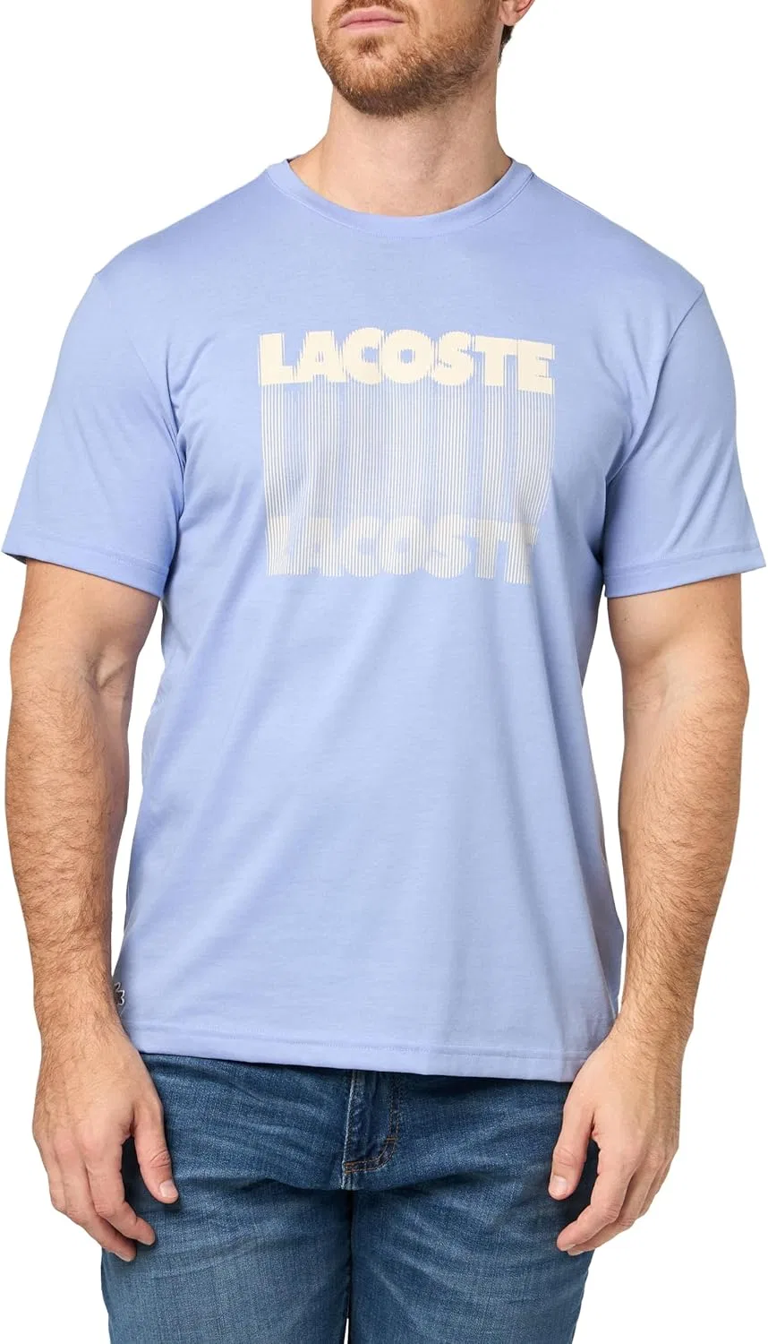 Футболка с принтом Lacoste, цвет Delphinium