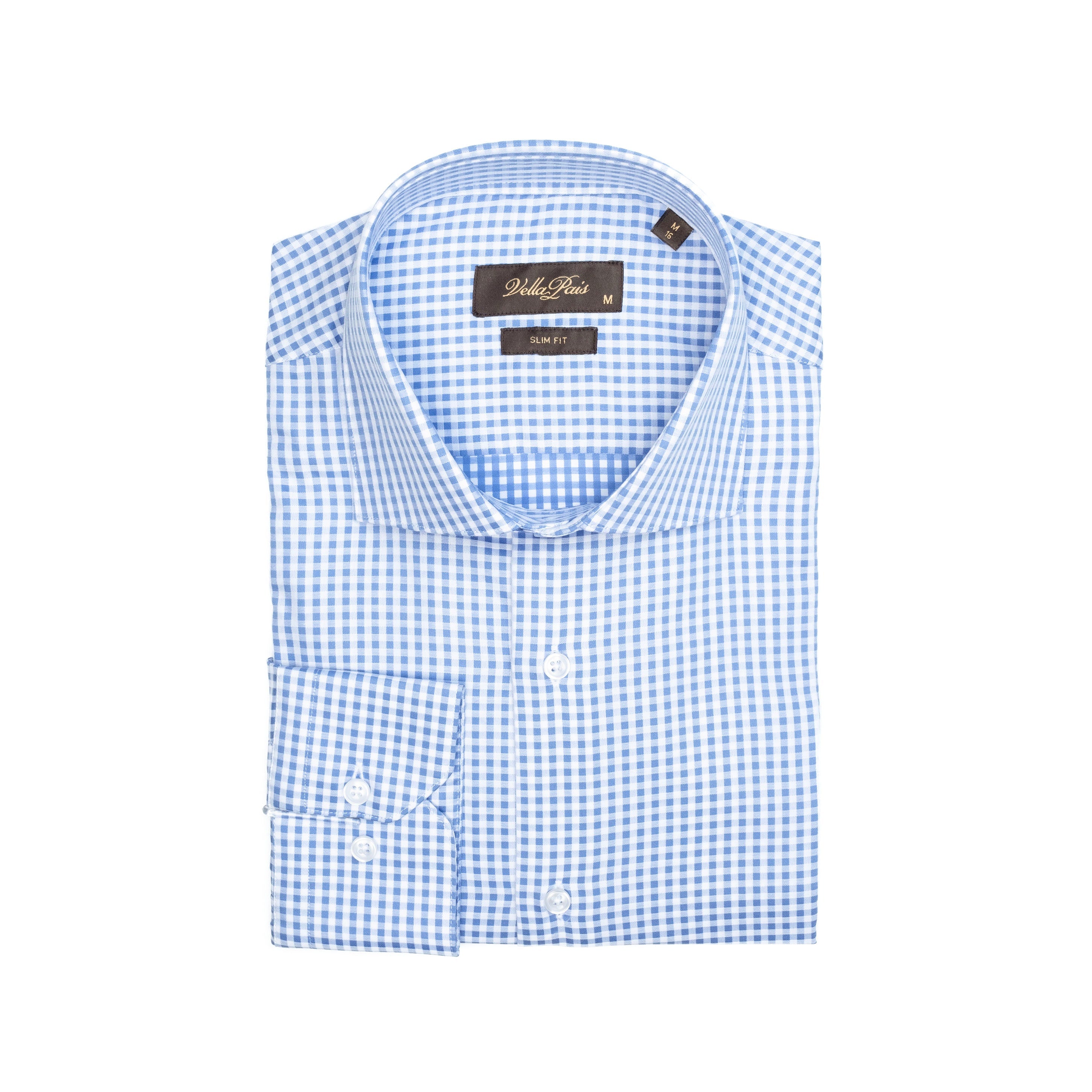 

РУБАШКА BROOKLYN SLIMM FIT ИЗ ХЛОПКА Vella Pais, синий
