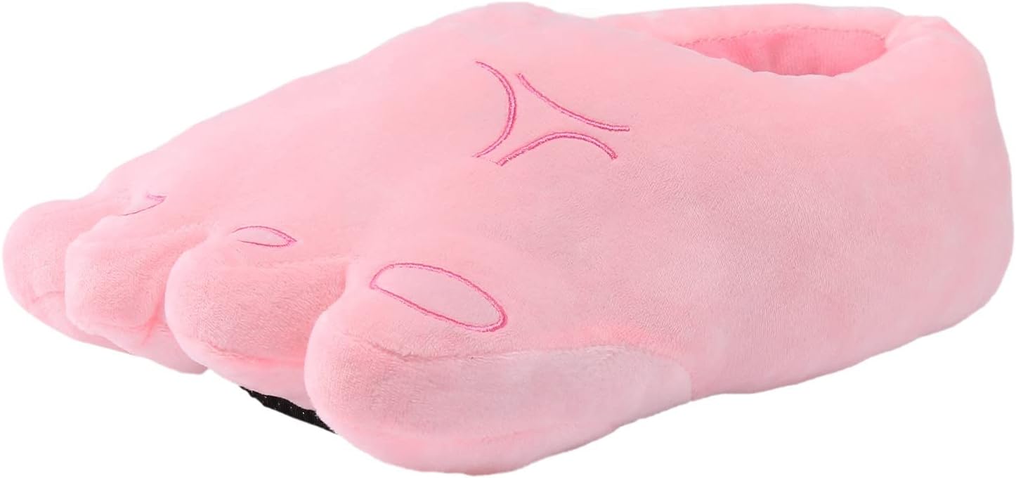 

Забавные тапочки Dsisskai унисекс, оригинальные шуточные подарки для взрослых, милые домашние зимние пушистые тапочки, противоскользящие мягкие домашние тапочки для женщин и мужчин, розовый