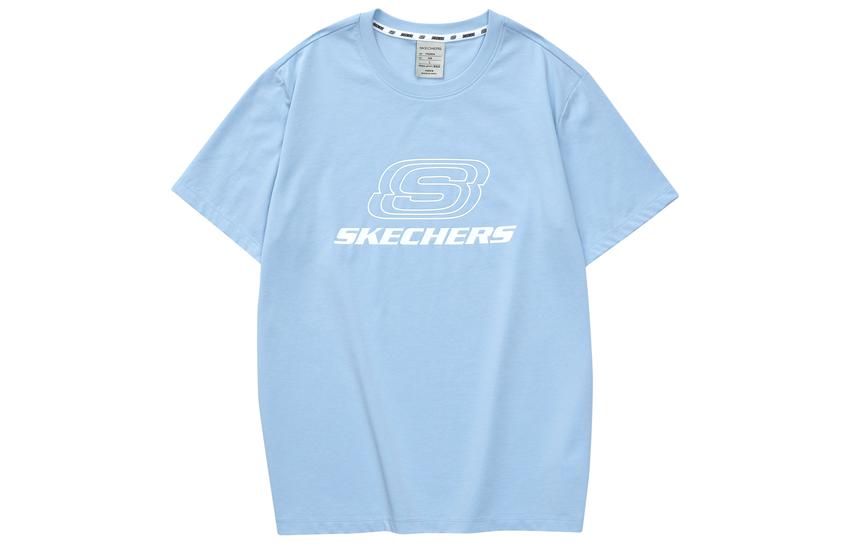 

Яркая футболка Unisex Skechers, Церулеан Скай/0147