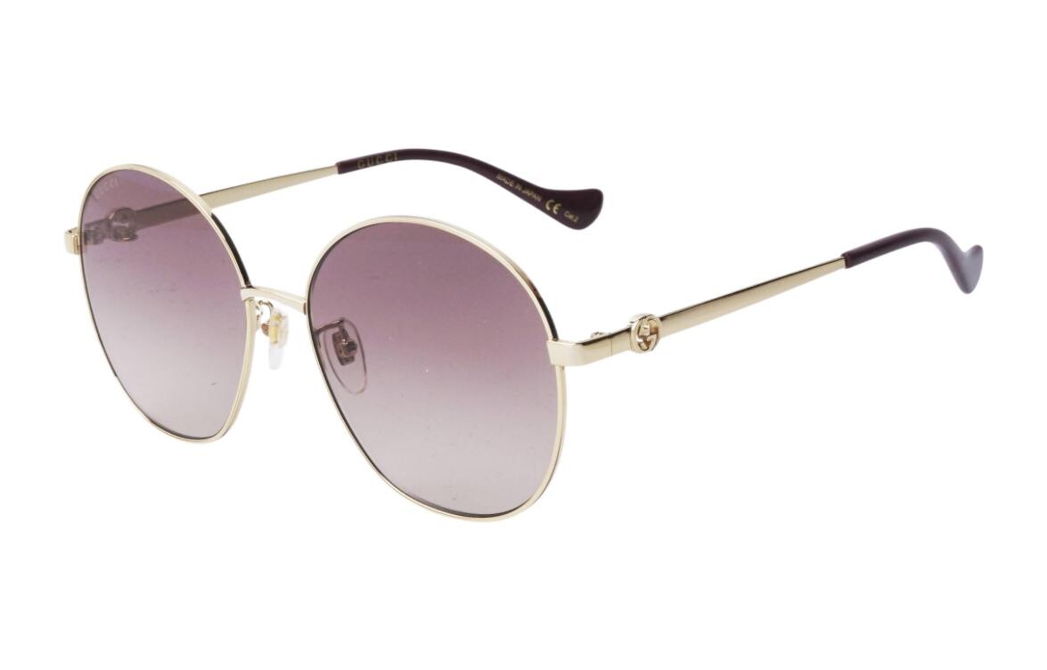 

Очки солнцезащитные Gucci Unisex круглые, золотой / коричневый