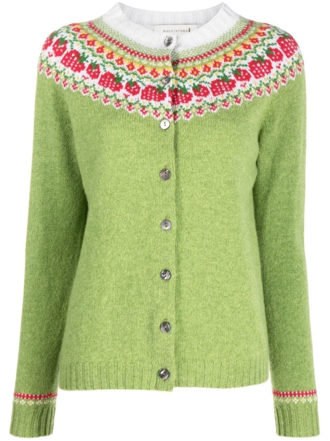 

Шерстяной кардиган Killian Fairisle Mackintosh, зеленый