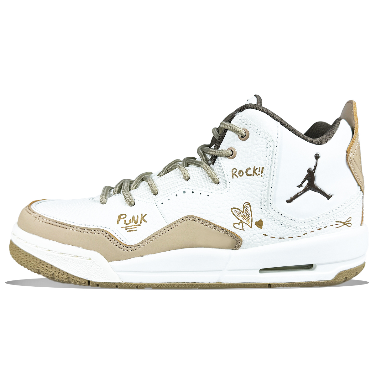 

Баскетбольные кроссовки Courtside 23 Mid Top для детей и подростков Jordan, коричневый