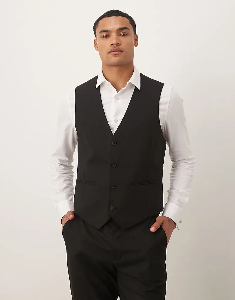 

Жилет узкого кроя ASOS DESIGN черного цвета