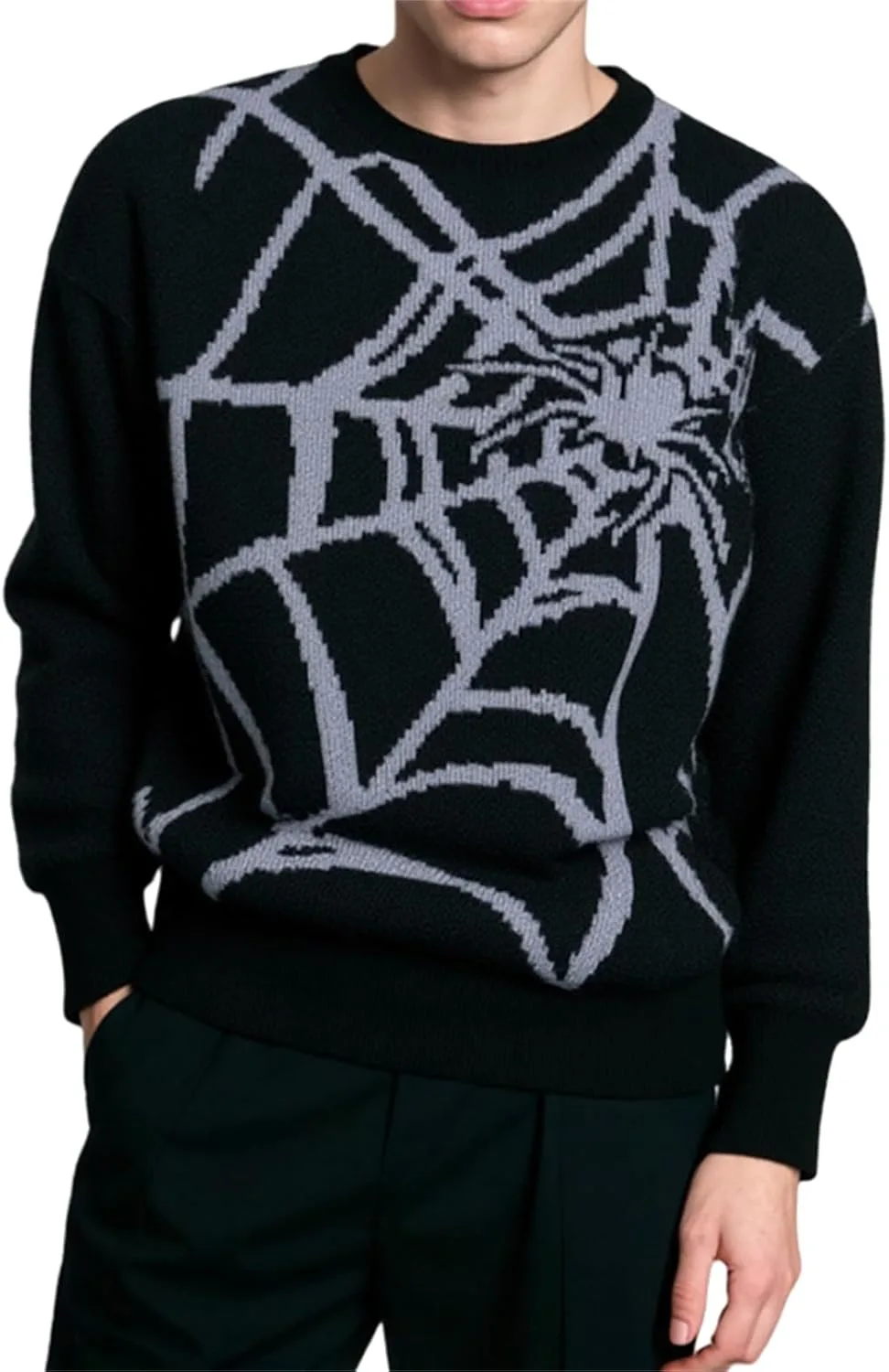 

Мужской свитшот с круглым вырезом и принтом YJFZYYJJ