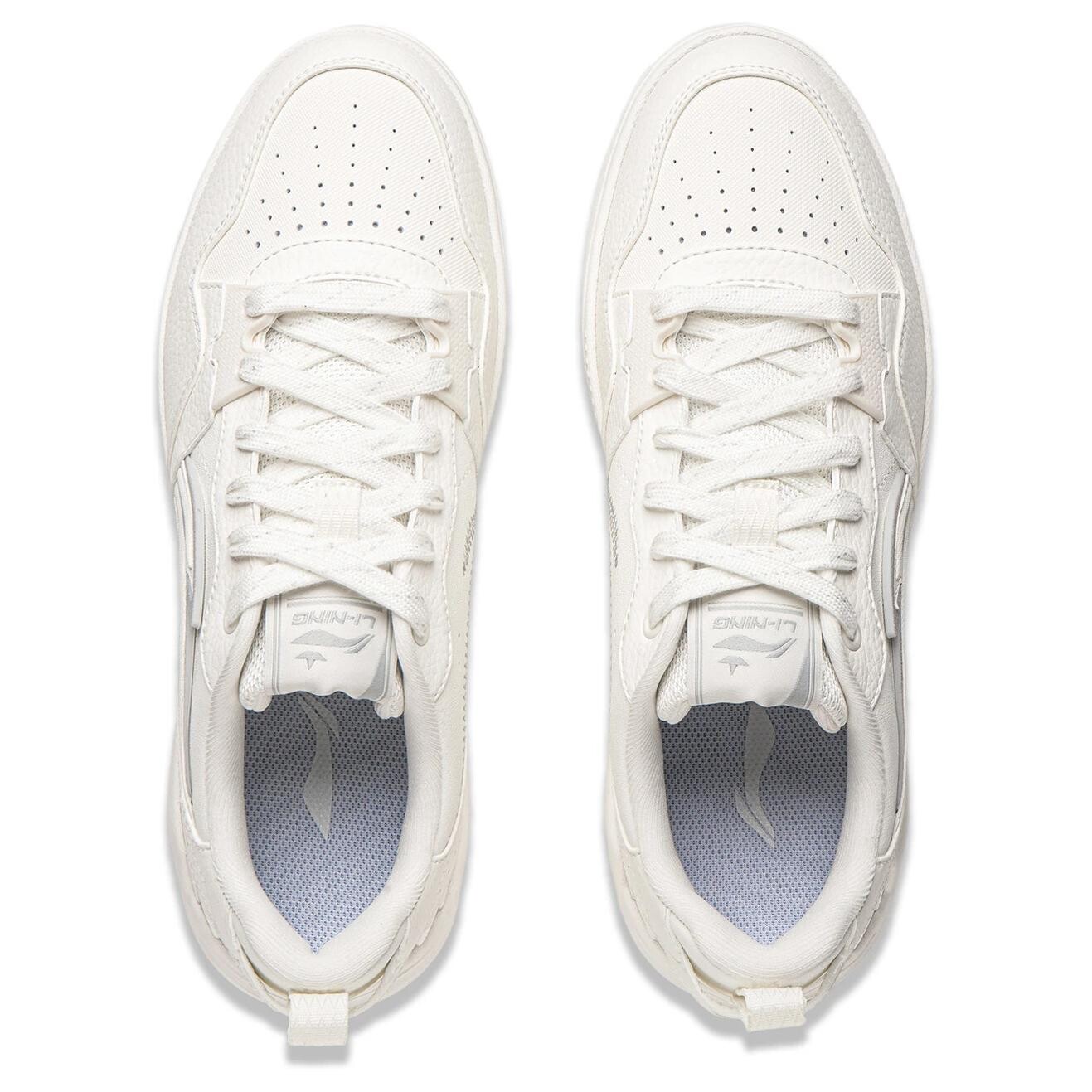 Кроссовки LINING Yuan Chu Skateboarding Shoes Men Low-top Milky White, слоновая кость — фото 4