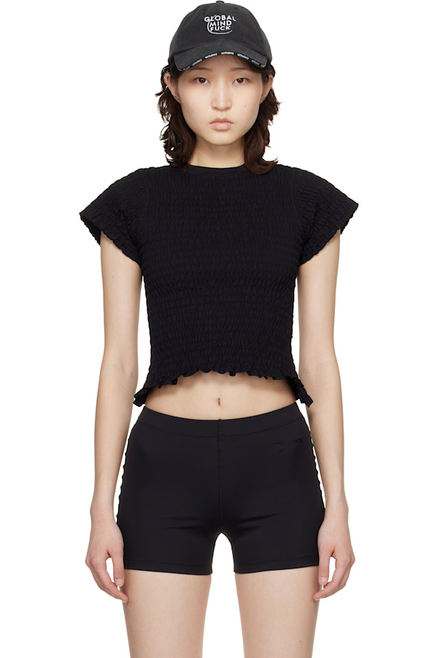 

Детская футболка со сборками Vetements, черный