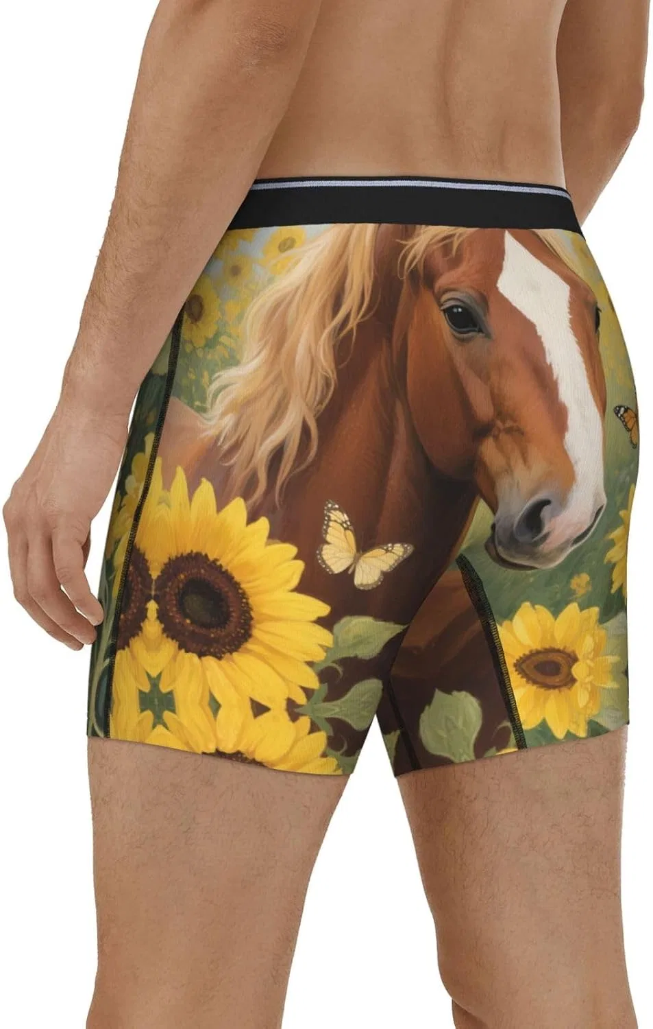 Боксеры с принтом Sunflowers Horse, Sunflowers Horse — фото 3