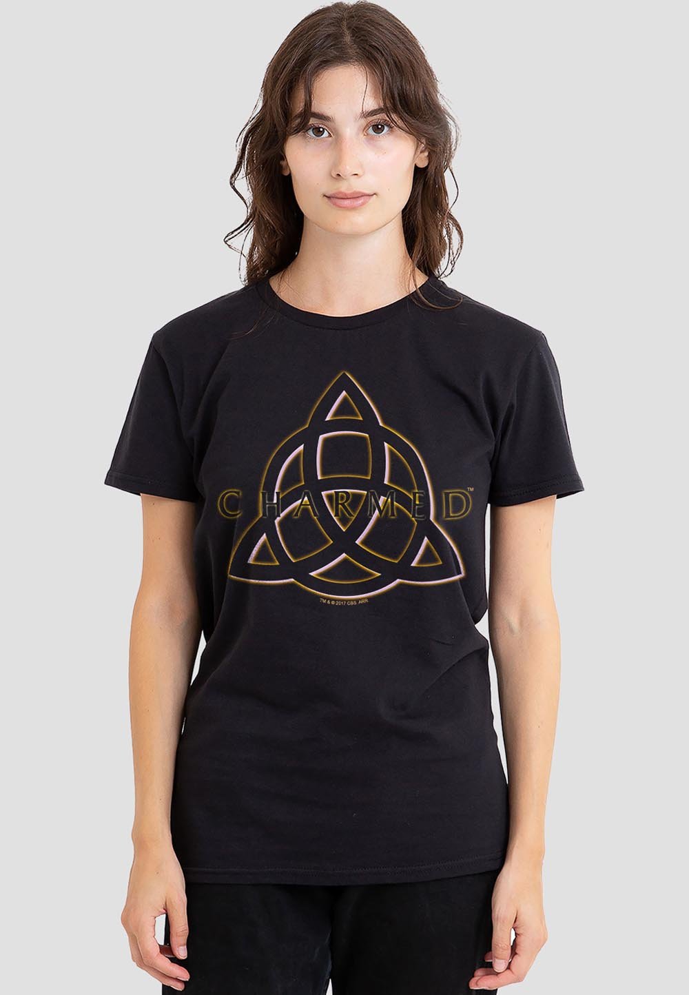 

Футболка с принтом CHARMED TRIPLE LINKED LOGO Cotton Soul, черный