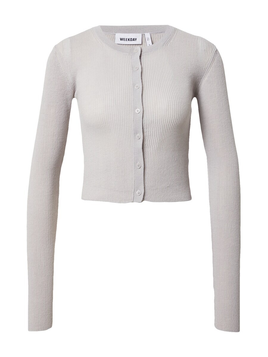 

Вязаный кардиган WEEKDAY Knit Cardigan Dalia, серый