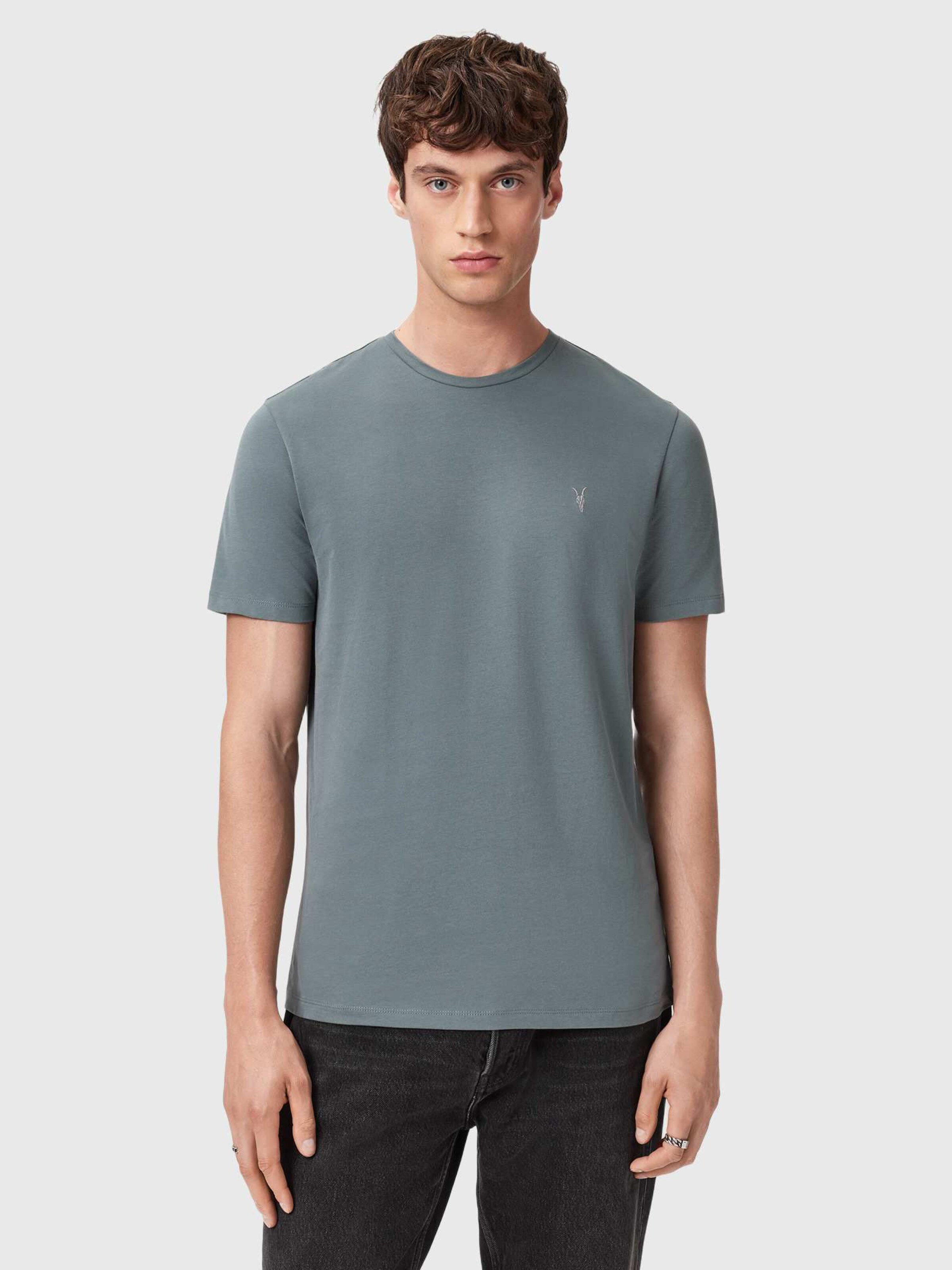 AllSaints Футболка 'BRACE' в цветах Sapphire, Grey, White — фото 2