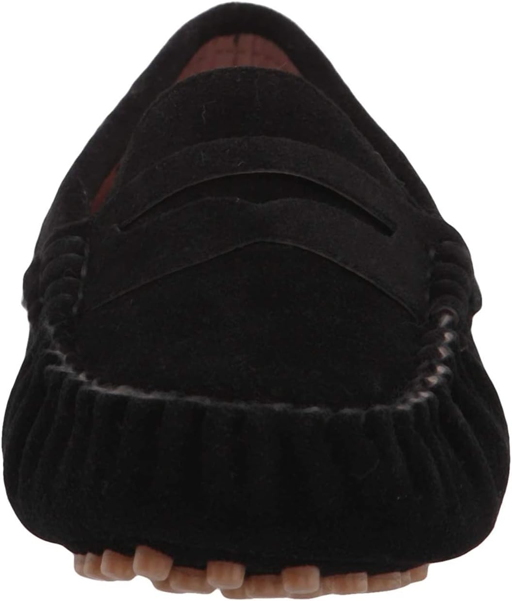 Детские мокасины Battle Men Penny Loafers с квадратным носком, прострочкой, из искусственной замши, черный — фото 4
