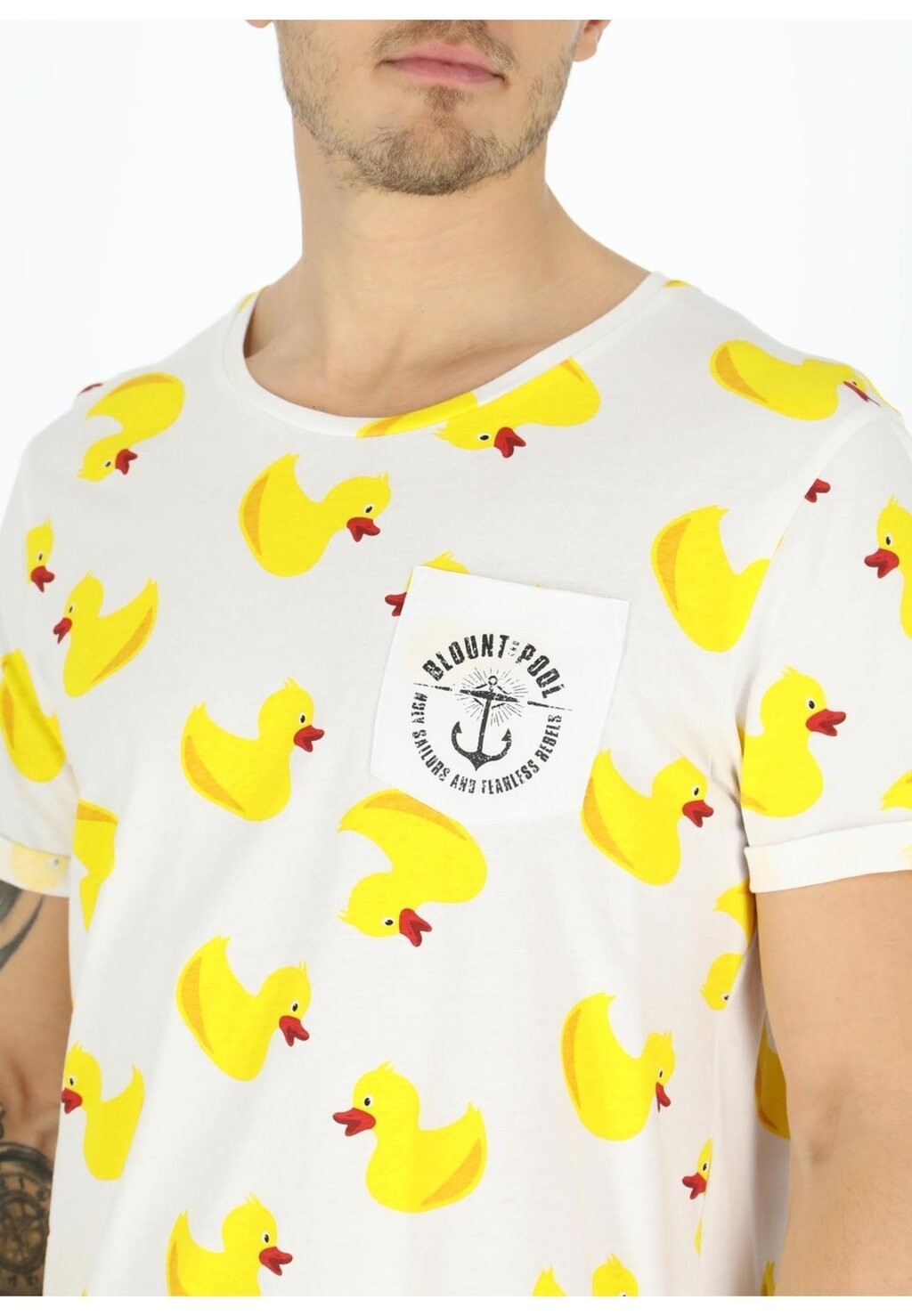 

Футболка с принтом TROPICAL POCKET Blount & Pool, белый