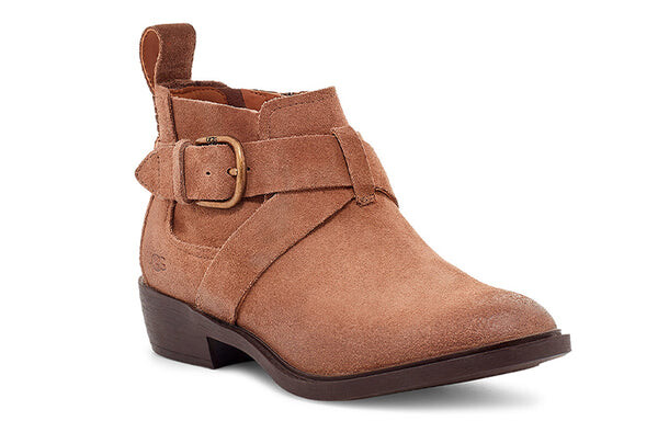 Ботильоны wylma на низком каблуке короткие ботинки кофе Ugg, коричневый — фото 3