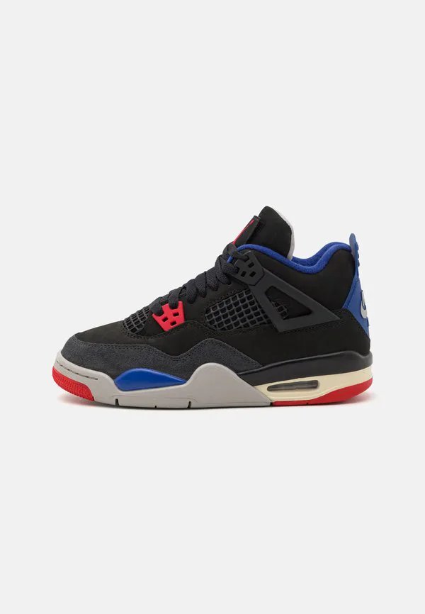 Кроссовки air jordan 4 retro унисекс Jordan, Black/Fire Red/Deep Royal Blue/Dark Smoke Grey/Tech Grey