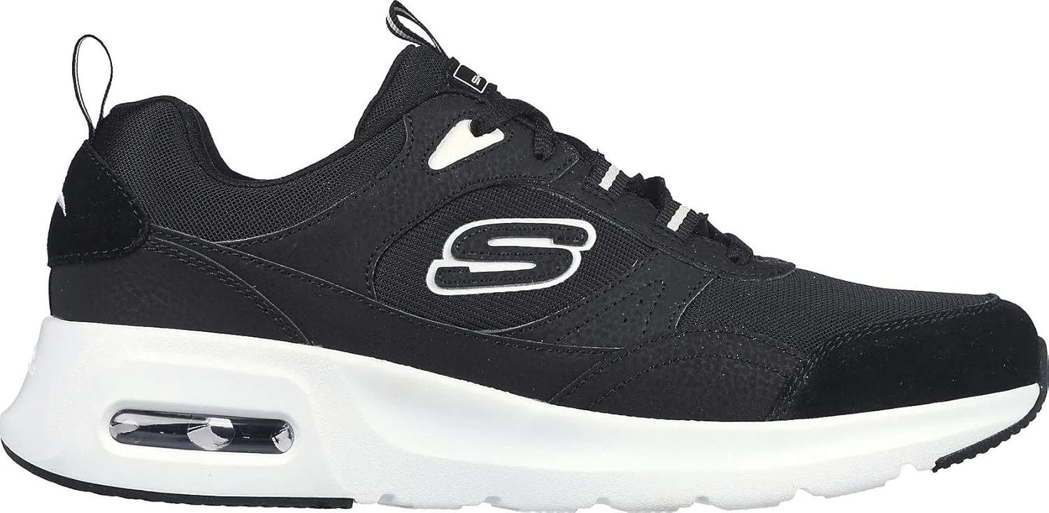 Мужские кроссовки Skechers Skech-Air Court Homegrow, Black Suede Mesh Duraleather Trim — фото 3