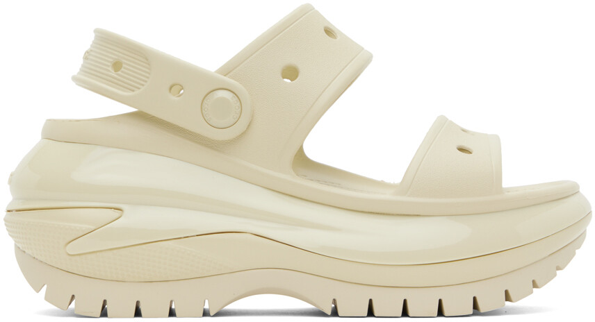 Кремового цвета сандалии Mega Crush Crocs