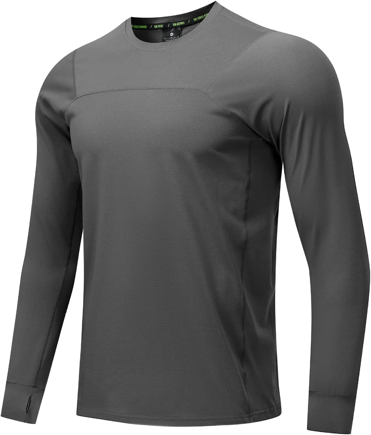 

Мужская футболка с длинным рукавом для фитнеса, быстросохнущая, с карманами