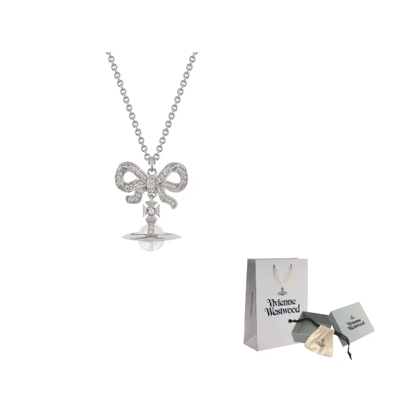 

Vivienne Westwood 925 Sterling Silver Колье для женщин, серебряный/белый шар