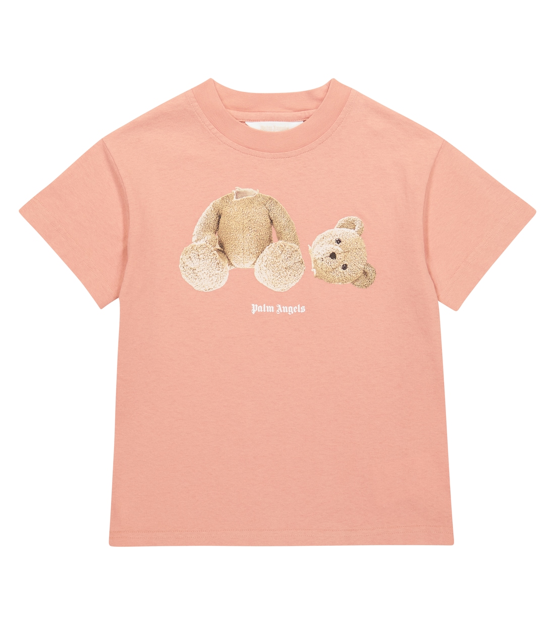 

Футболка из хлопка с медведем Palm Angels Kids, Pink Brown