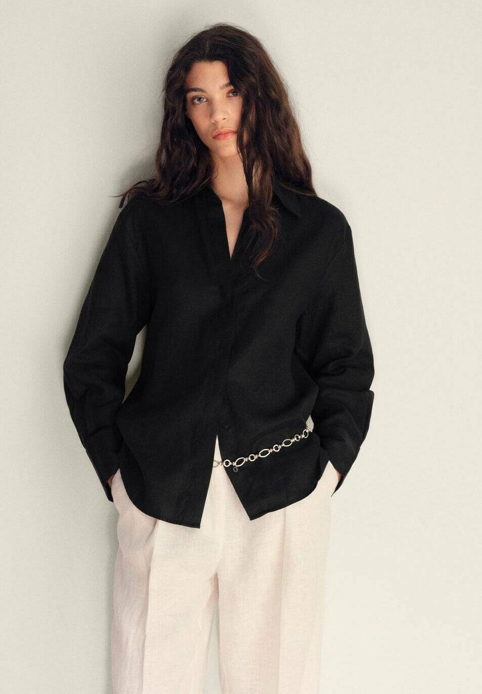 

Блузка на пуговицах Mango, Black