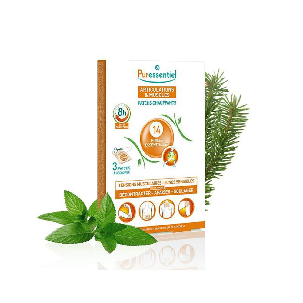

Согревающие пластыри Puressentiel Arti&Musc для суставов, 3 штуки