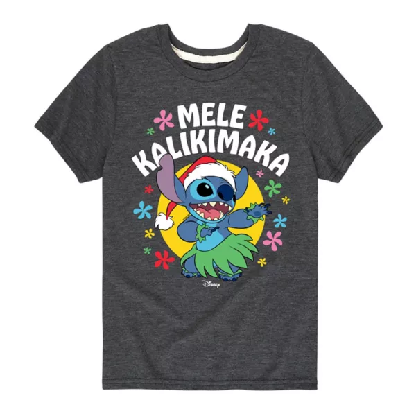 

Футболка с рисунком Lilo & Stitch для мальчиков 8–20 лет mele kalikimaka Disney, серый