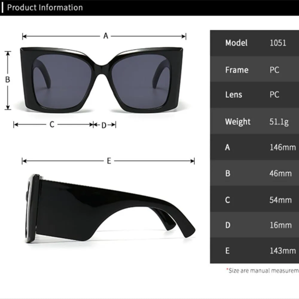 

Солнцезащитные очки квадратной формы 2027 года для женщин и мужчин, в стиле ретро и модерн, разноцветные, с защитой от УФ-излучения UV400 MTZJH, Grey Green Pink