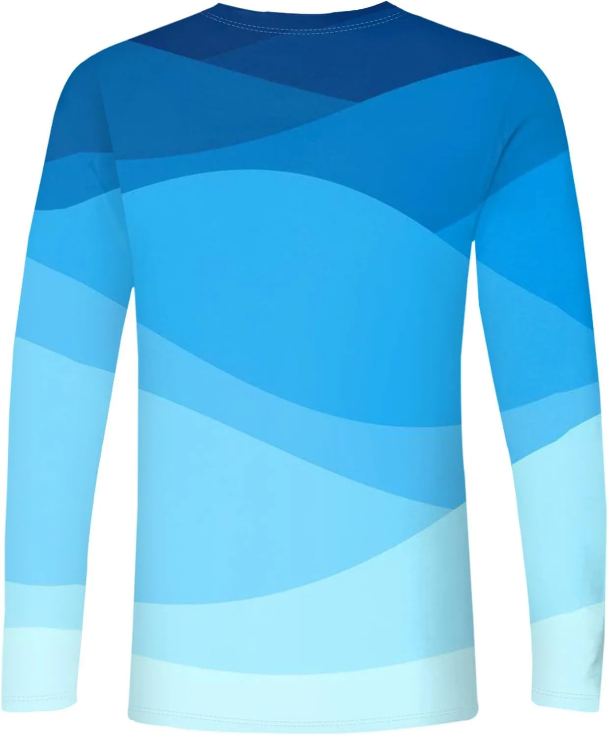 Мужская летняя футболка с длинным рукавом и круглым вырезом, Casual Basic Athletic Tee, S-4XL — фото 3