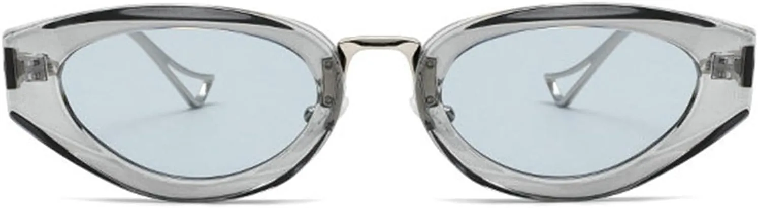 

Солнцезащитные очки Willochra «Кошачий глаз» для женщин и мужчин, винтажные, в маленькой оправе, в стиле панк, Y2K, черные, с защитой от УФ-излучения UV400, C6