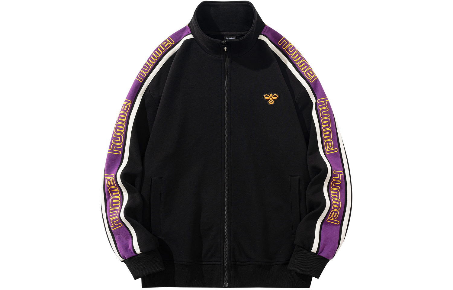 

Куртка Unisex Hummel, черно-фиолетовая, Черный, Куртка Unisex Hummel, черно-фиолетовая