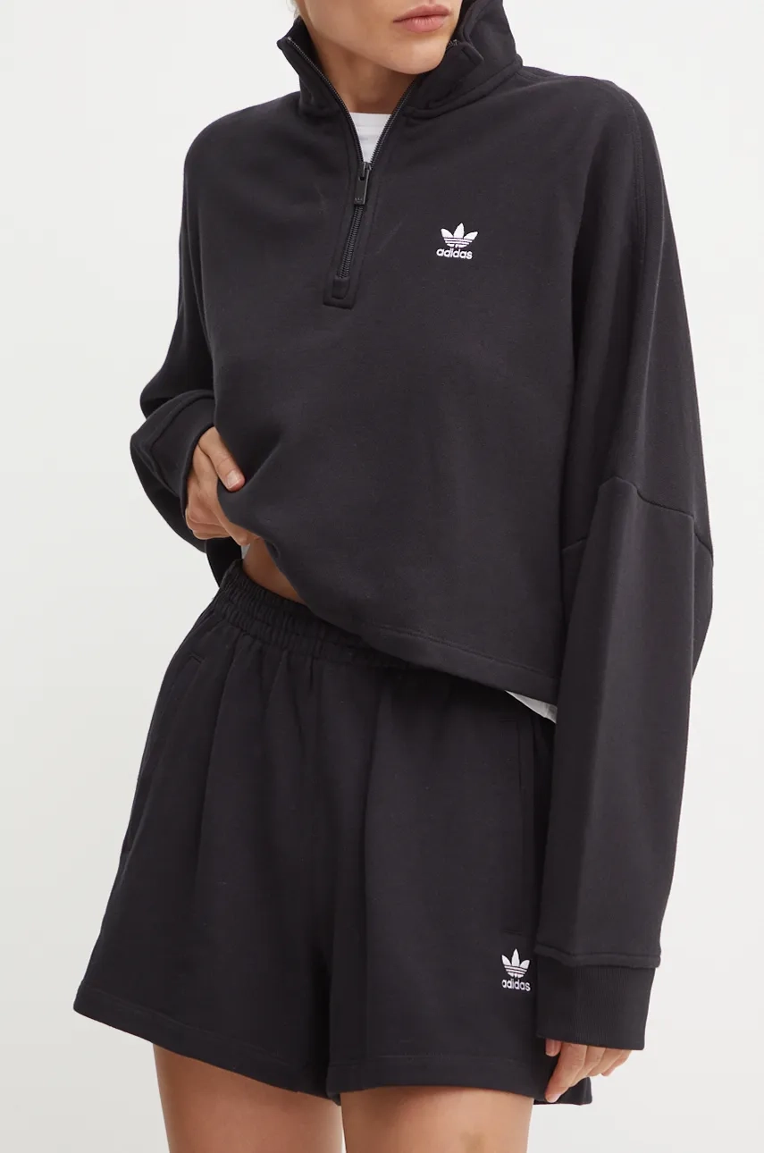 Хлопковые шорты adidas Originals, черный — фото 2