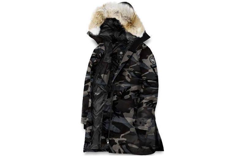

Куртка пуховая Shelburne Series женская черный камуфляж Canada Goose