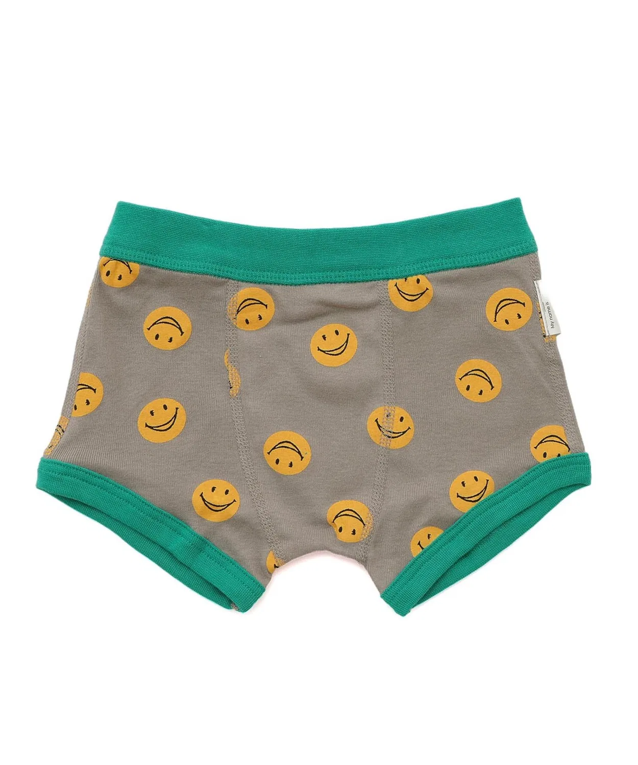 Боксеры детские с принтом Bulldog & Smile, Breeze, хлопок, серые