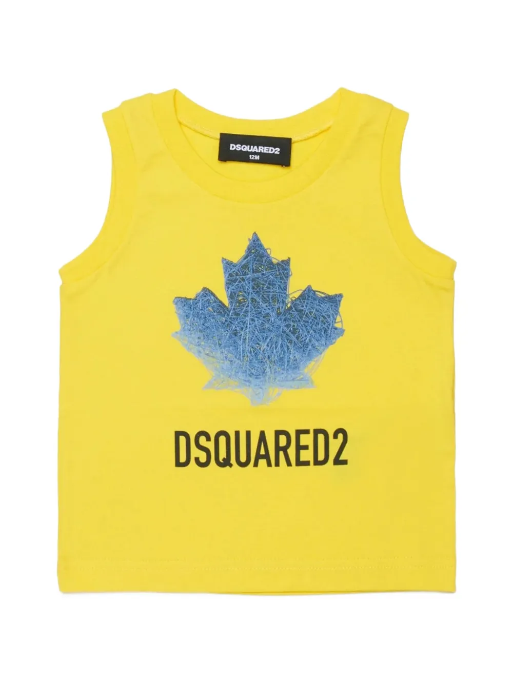 

Жилет с графическим принтом Dsquared2 Kids, желтый