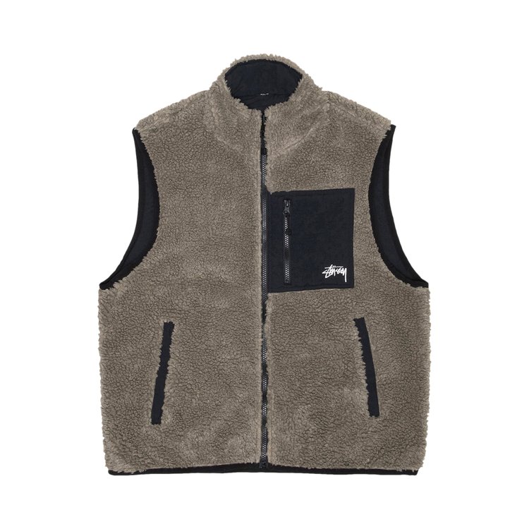 

Жилет Stussy Sherpa Reversible Vest, разноцветный