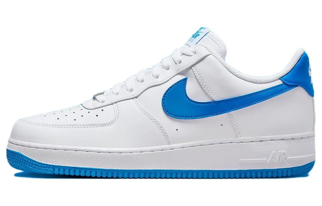Nike Кроссовки Air Force 1 Low '07 белые с фото-синим