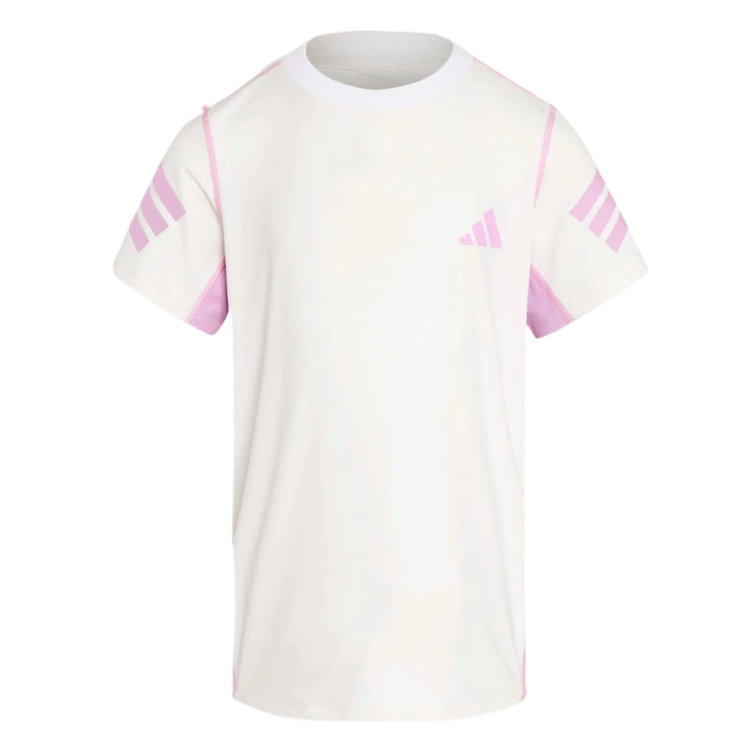 Футболка для детей с круглым вырезом Adidas, Bright White/Purple