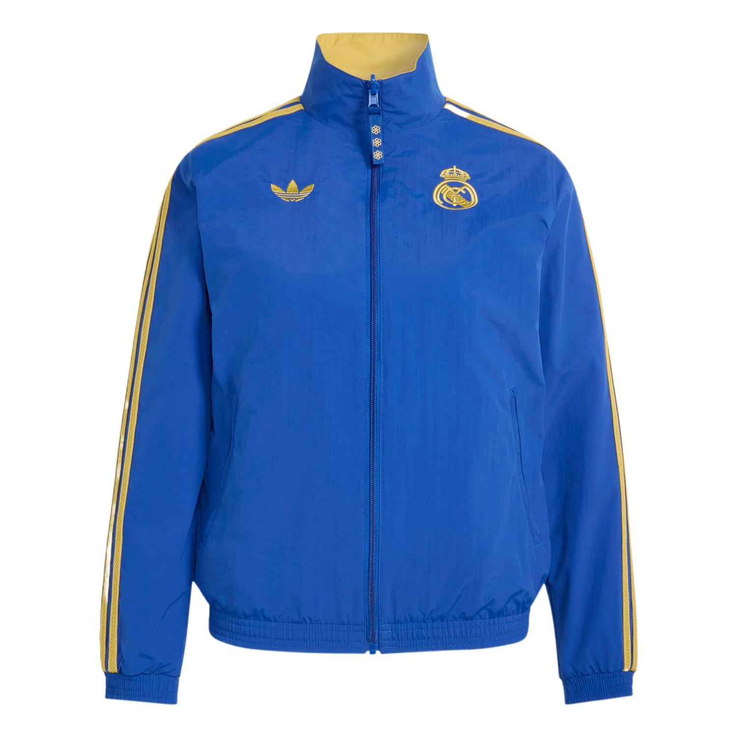 

Детская куртка Lapel Moderate Adidas Originals, royal синий/светло earth коричневый