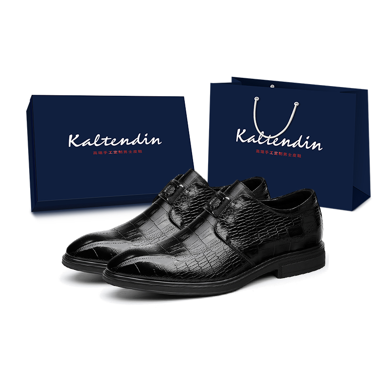 

Kaltendin Мужские черные классические туфли черные [в коробке], цвет Black[Box]